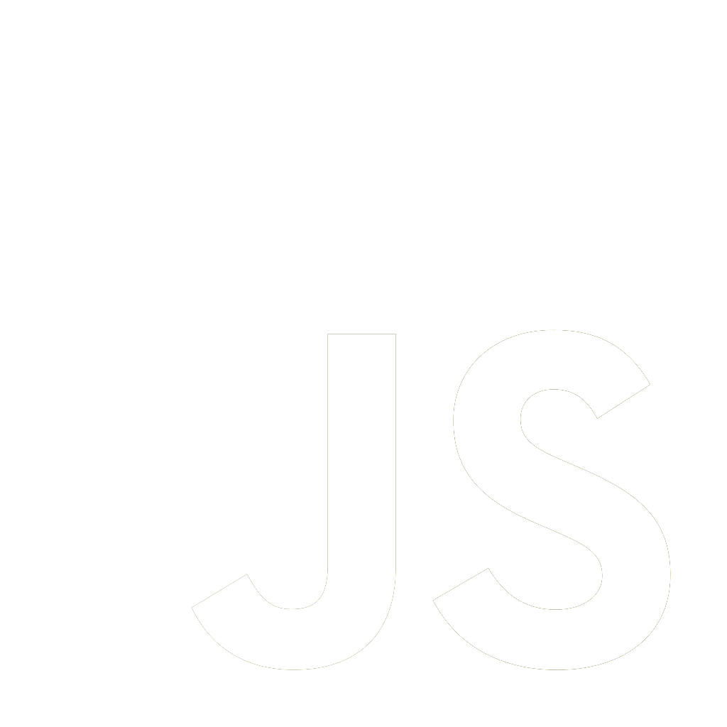 Javascript logo in white